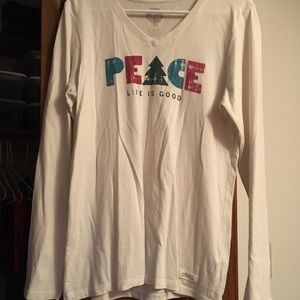 Life is Good Christmas Top